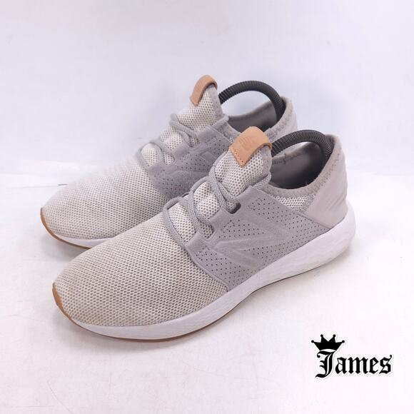New Balance Fresh Foam Cruz v2 Athletic Shoe Womens Size 8 WCRUZKG2 Gray White - Picture 1 of 10
